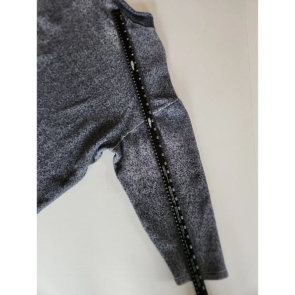 VTG 90s Y2K Roll Neck Sweater Mens Sz L Blue Slouchy Boxy Fisherman Indie Grunge